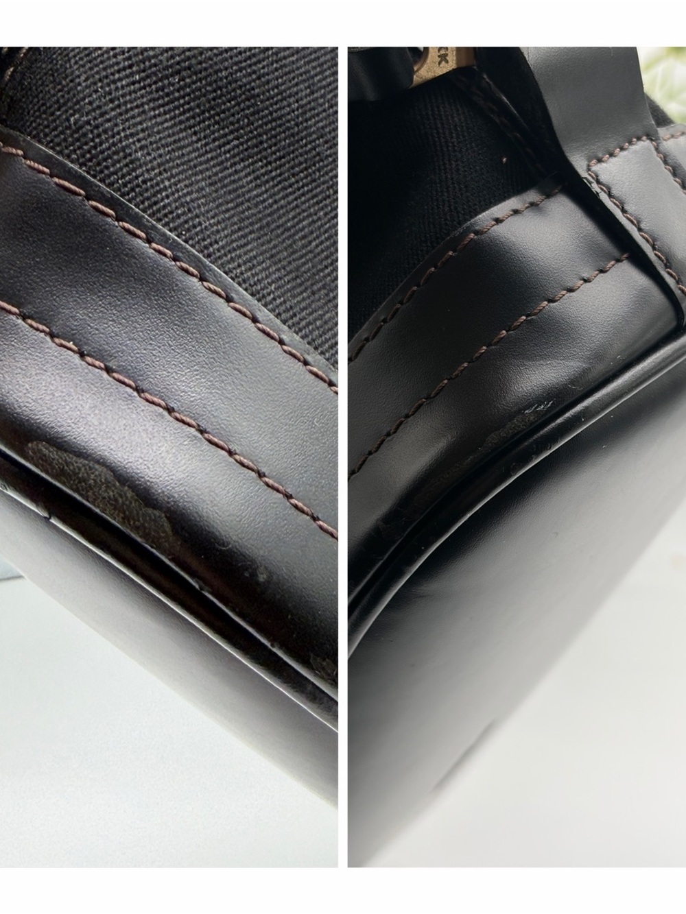 Vintage Dooney & Bourke Vintage Black Canvas & Leather Satchel Demin/Leather✨✨ - Picture 11 of 14